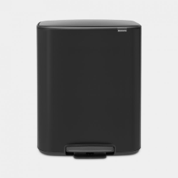 PATTUMIERA A PEDALE 2X30L NERO OPACO BRABANTIA