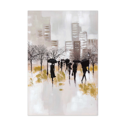 OLIO SU TELA CANVAS RAINY CITY 60X90