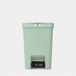 PATTUMIERA A PEDALE VERDE GIADA STEPUP 25L LIGHT GREY BRABANTIA