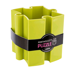 PORTAPENNE PUZZLE VERDE